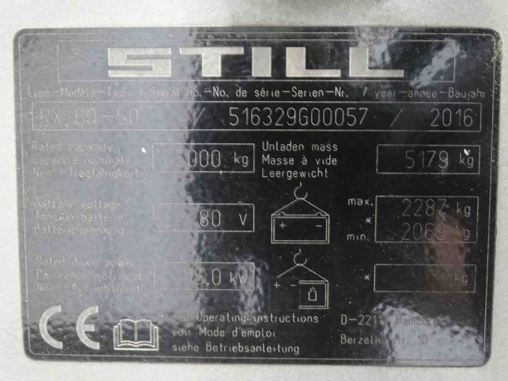 Still RX60-50 - Empilhador elétrico: foto 5 Still RX60-50 - Empilhador elétrico: foto 5