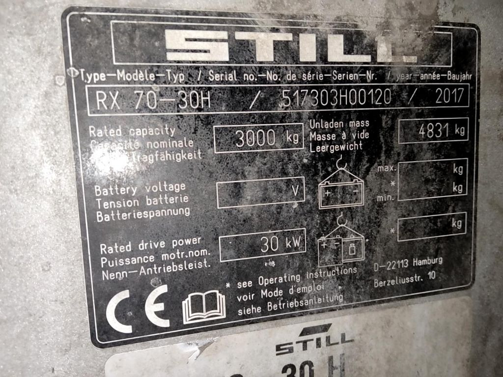 Still RX70-30H - Empilhador a diesel: foto 5 Still RX70-30H - Empilhador a diesel: foto 5