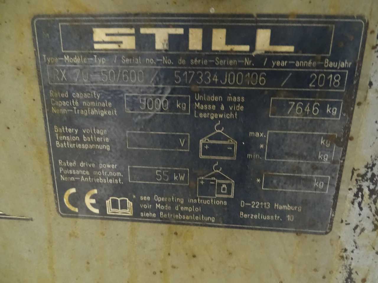 Still RX70-50/600 - Empilhador a diesel: foto 5 Still RX70-50/600 - Empilhador a diesel: foto 5