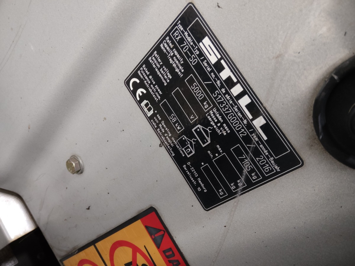 Still RX70-50T - Empilhador: foto 5 Still RX70-50T - Empilhador: foto 5