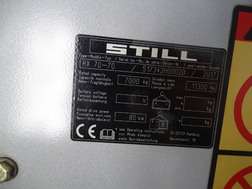 Still RX70-70 - Empilhador a diesel: foto 5 Still RX70-70 - Empilhador a diesel: foto 5