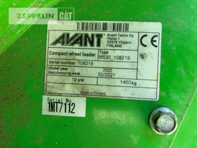 Avant Tecno 530 - Pá carregadora de rodas: foto 5 Avant Tecno 530 - Pá carregadora de rodas: foto 5