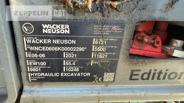 Wacker EW100 - Escavadeira de rodas: foto 5 Wacker EW100 - Escavadeira de rodas: foto 5