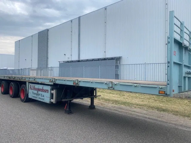 Floor open oplegger 3 asser uitschuifbaar, 2 x stuur, 1 x liftas - Semi-reboque plataforma/ Caixa aberta: foto 2 Floor open oplegger 3 asser uitschuifbaar, 2 x stuur, 1 x liftas - Semi-reboque plataforma/ Caixa aberta: foto 2